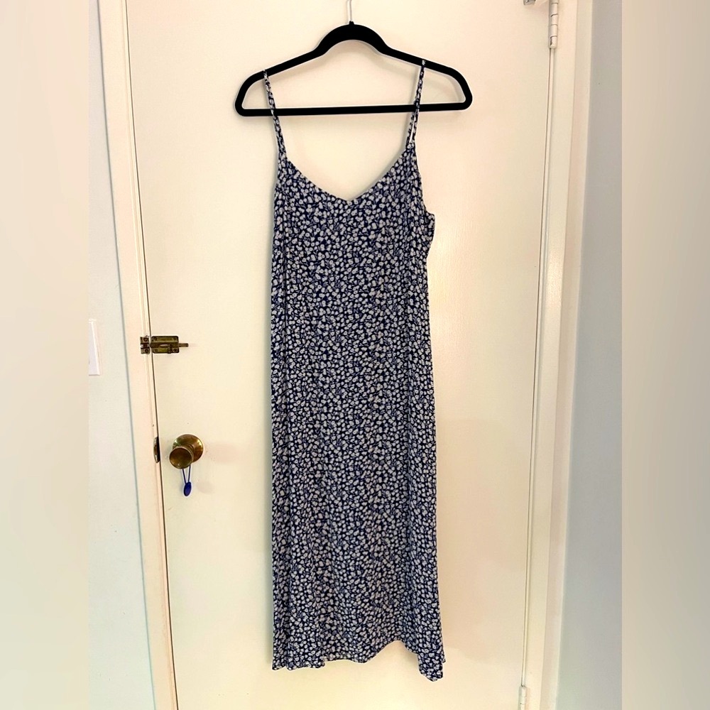 Double chiffon slip dress